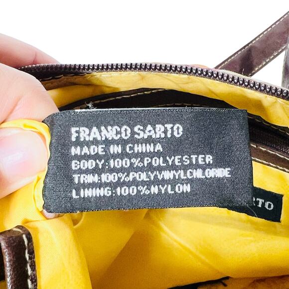 Franco Sarto Polka Dot Crossbody Bag w/ Handbag Set Multicolor Boho Fall Colors - Picture 12 of 16